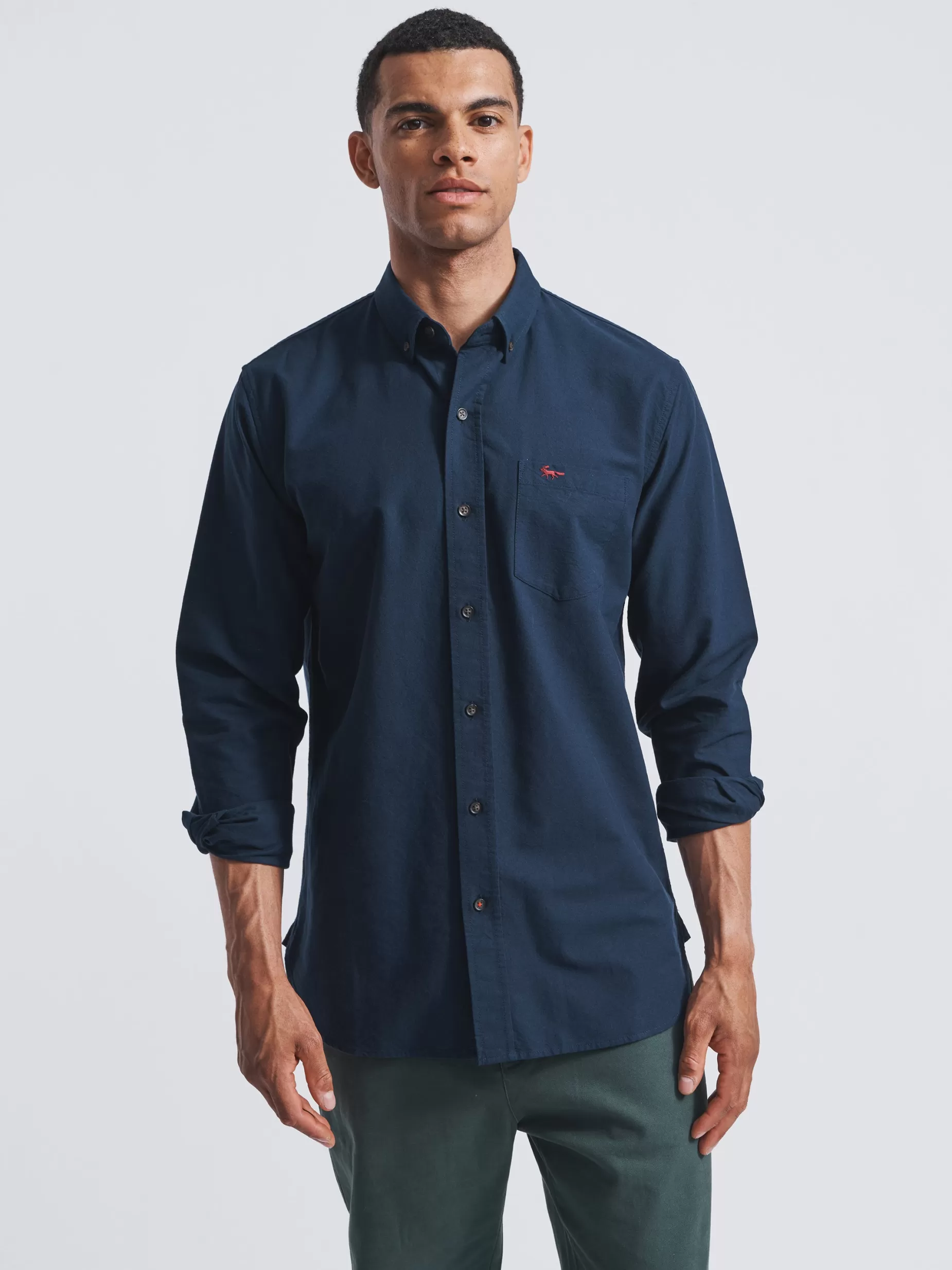 Online Aubin Aldridge Oxford Button Down Shirt Navy