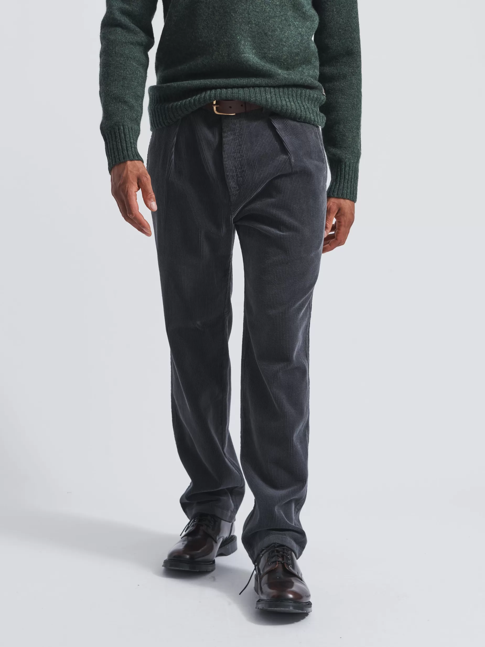 Best Sale Aubin Barrowby Cord Trouser Charcoal