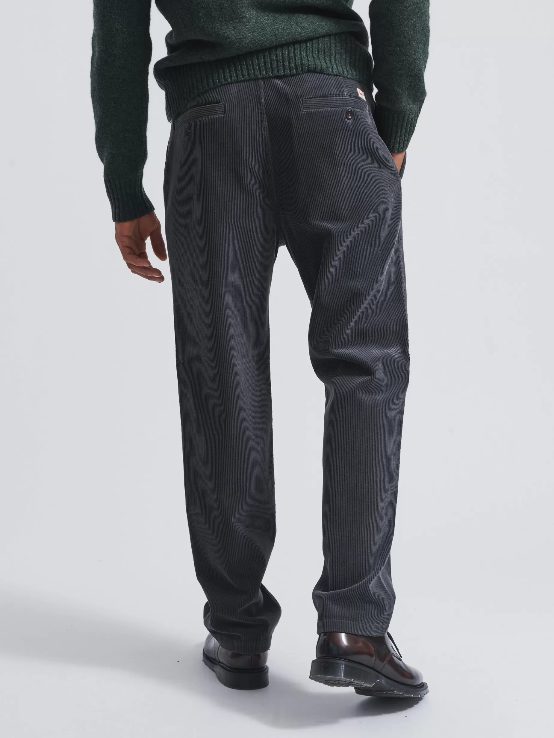 Best Sale Aubin Barrowby Cord Trouser Charcoal