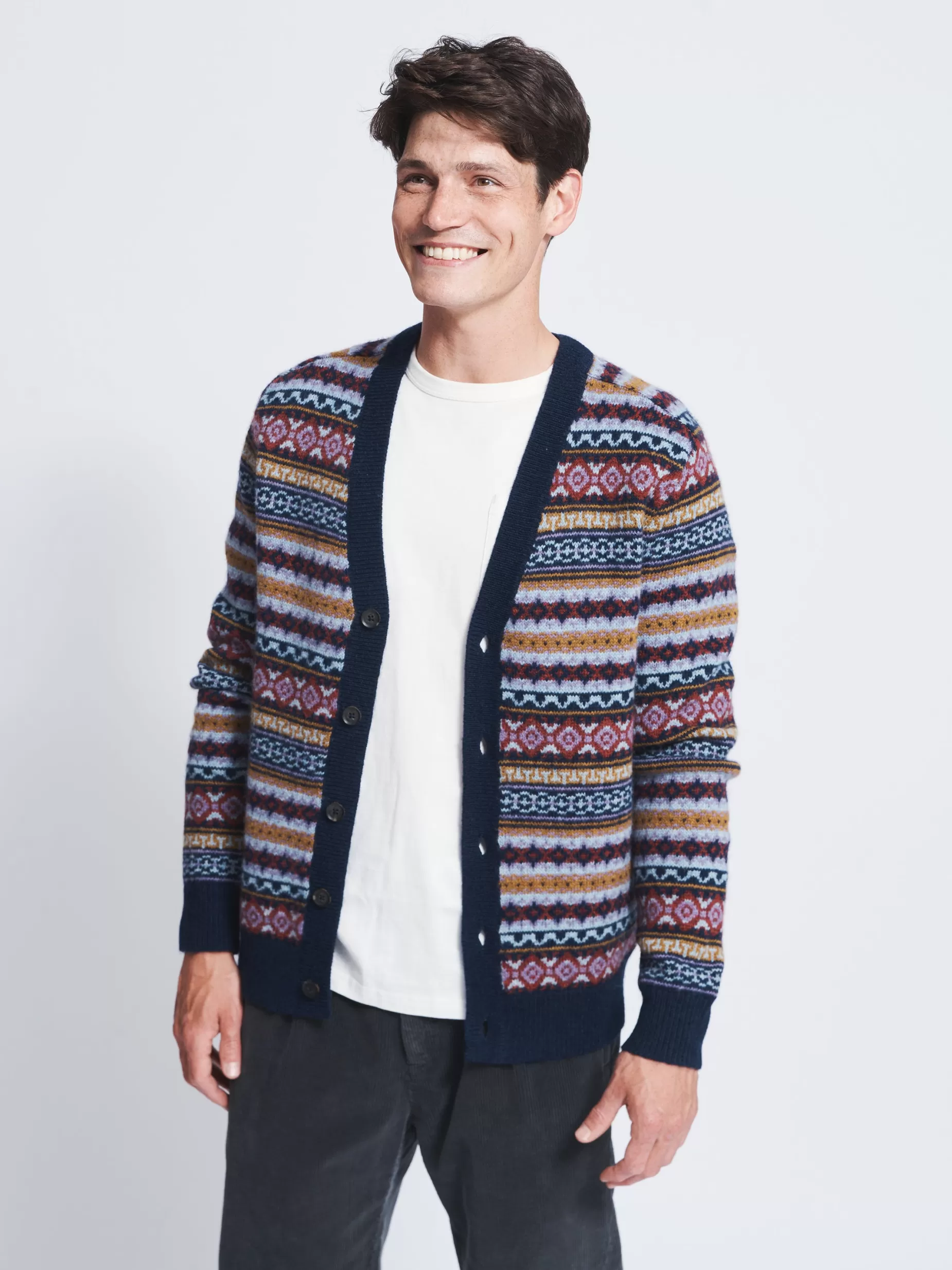 Cheap Aubin Cardigan Fairisle