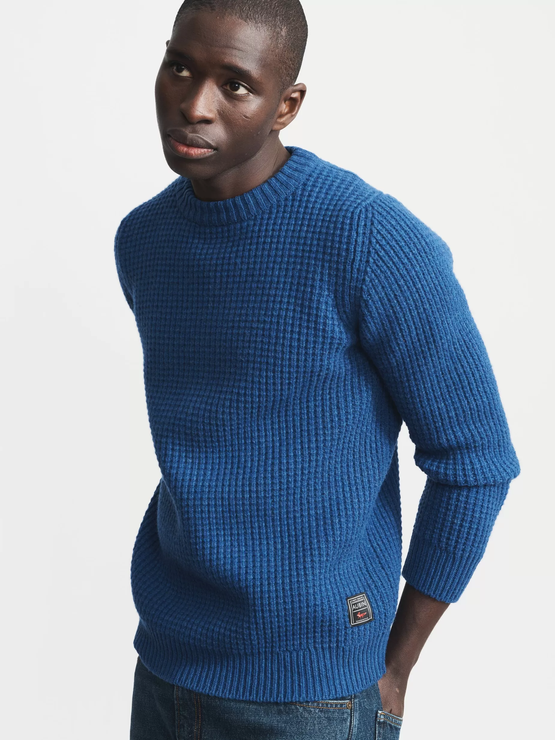 Store Aubin Cleveden Jumper Cobalt