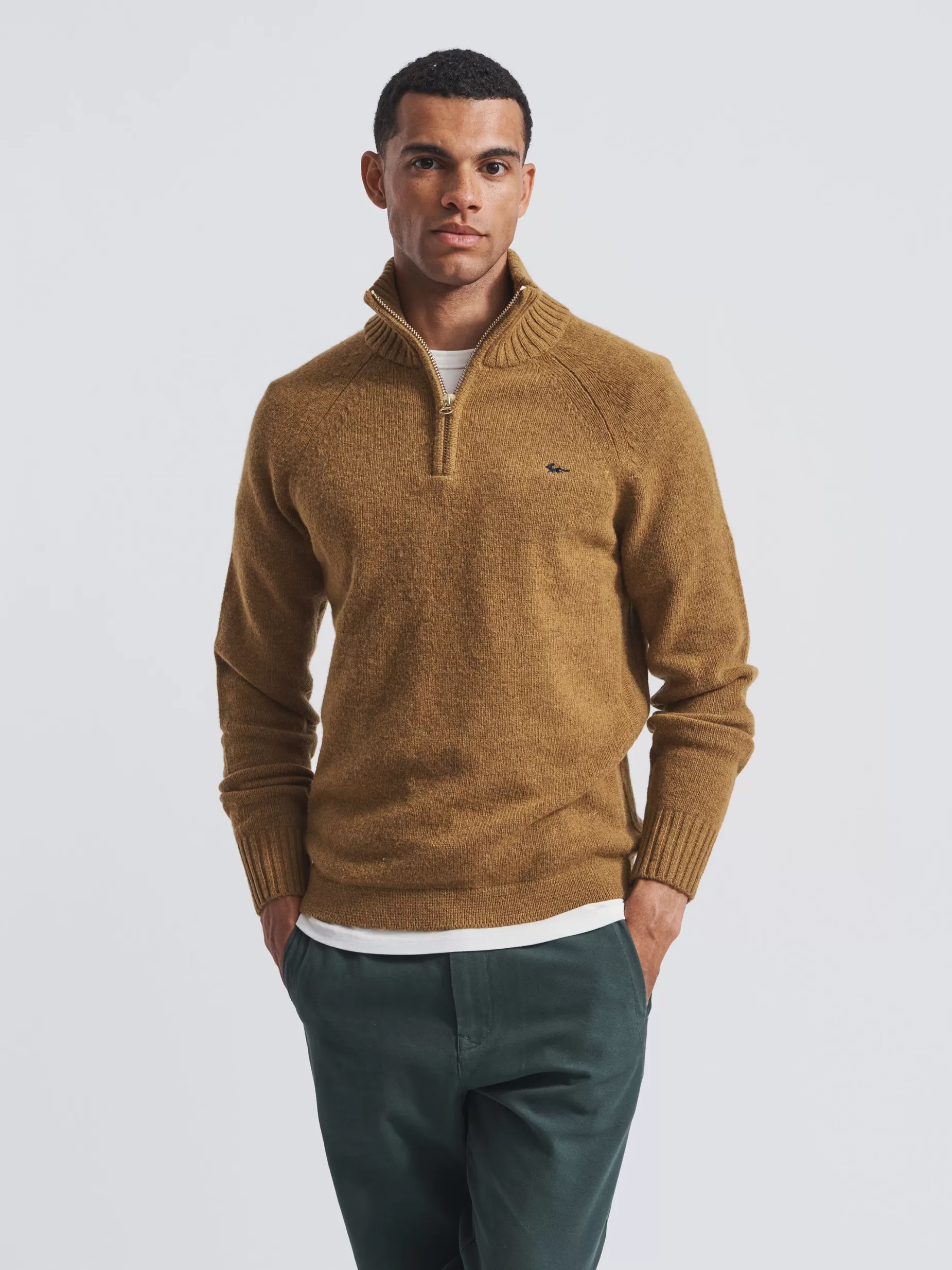 Cheap Aubin Farro Zip Neck Gold