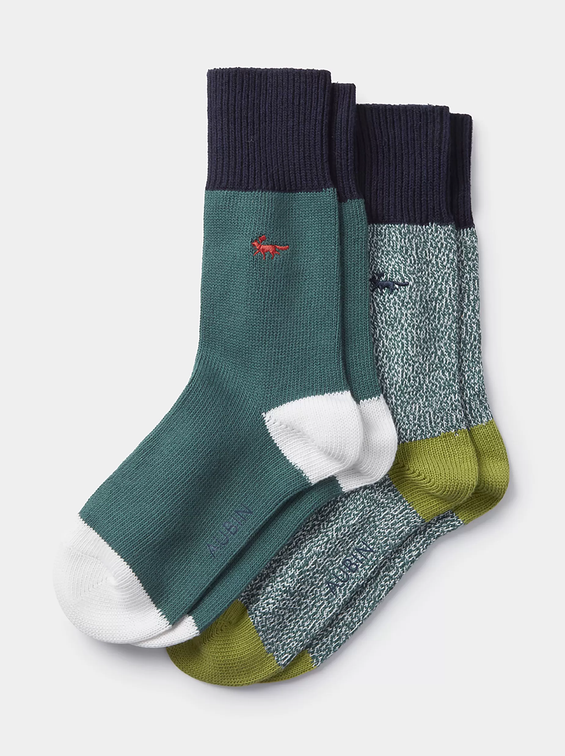 Best Aubin Fowey Sock 2 Pack Khaki