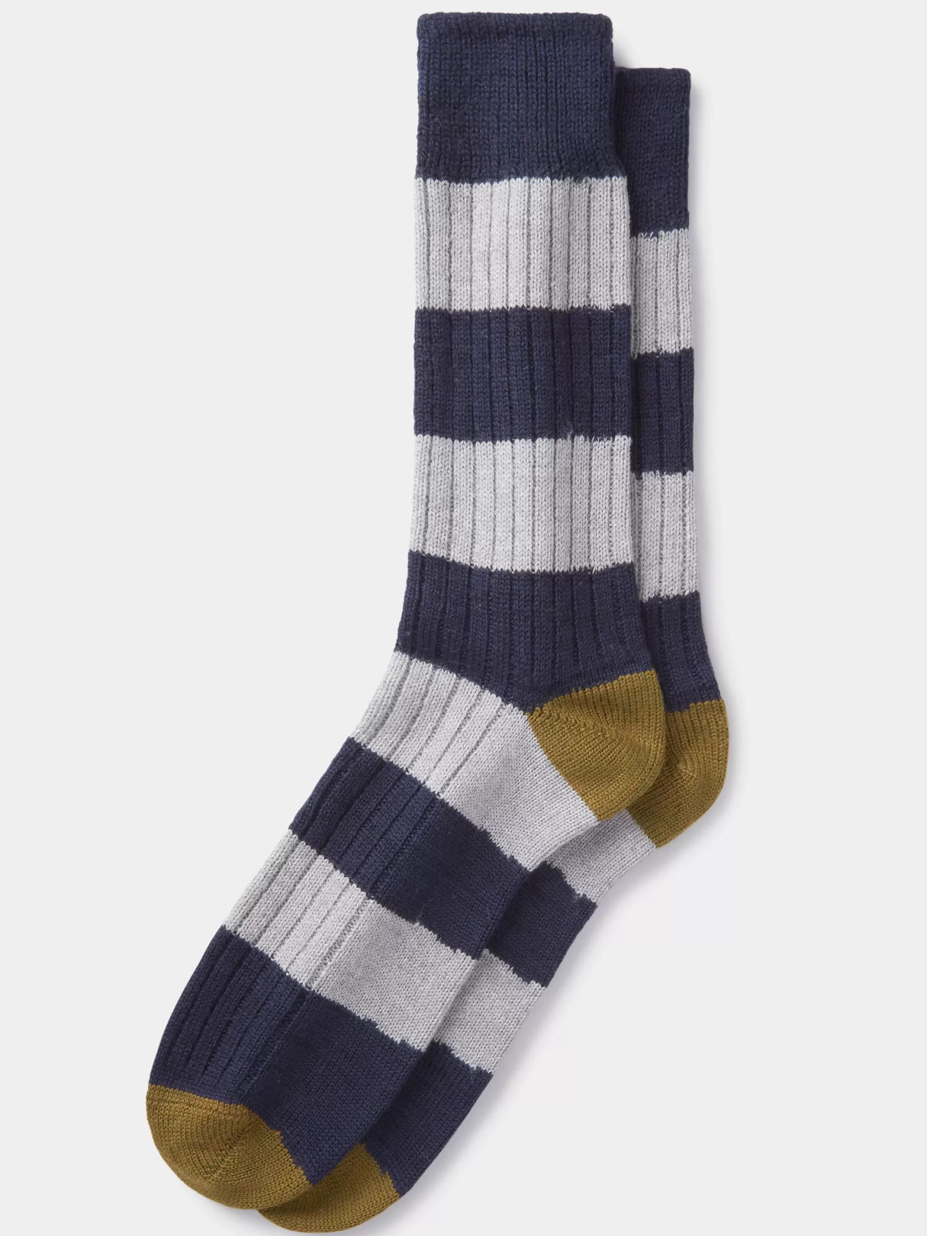 Discount Aubin Frome Sock Navy Stripe