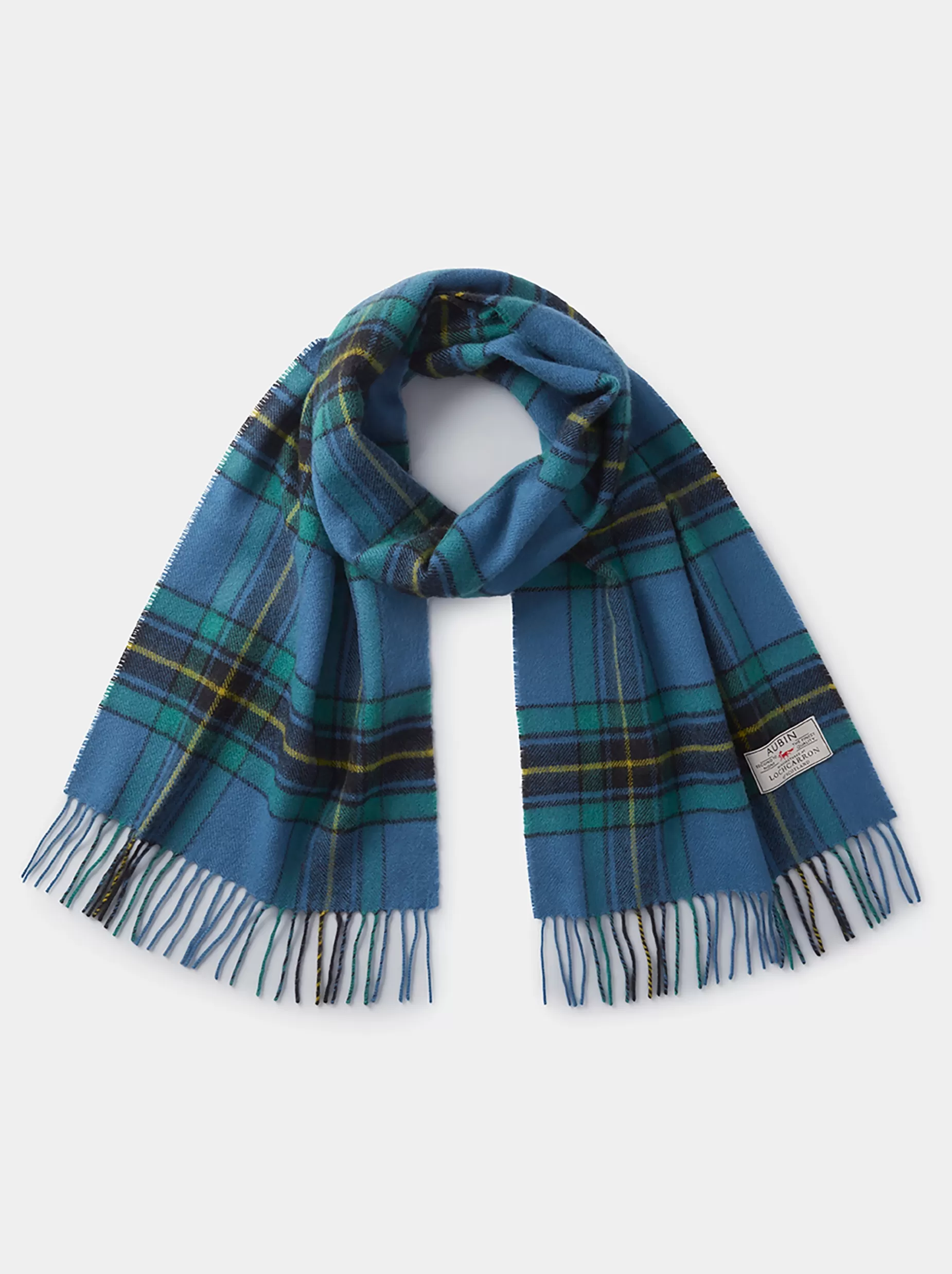 Best Aubin Hamilton Scarf Blue Check