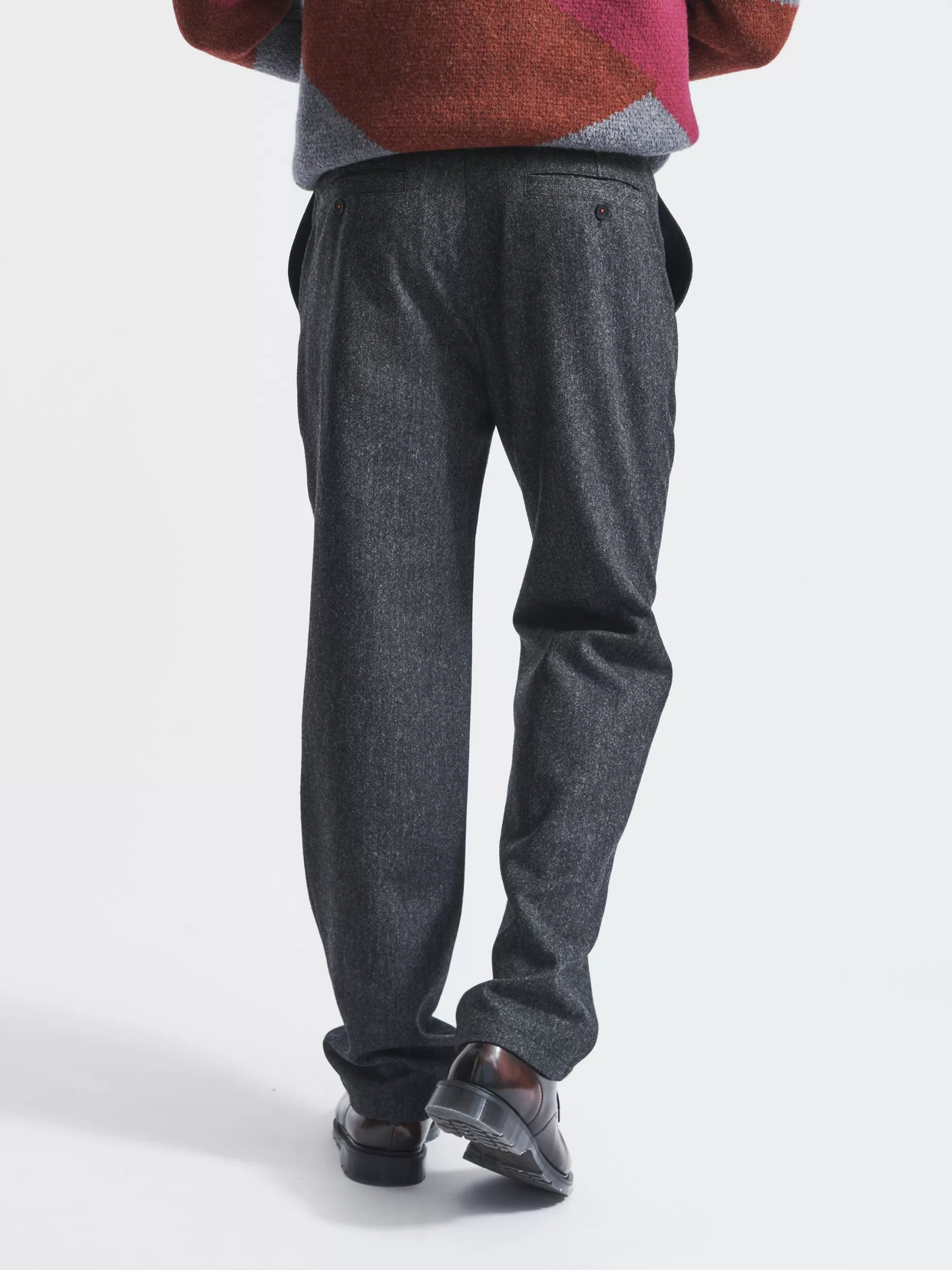 Hot Aubin Helethorpe Wool Trouser Charcoal