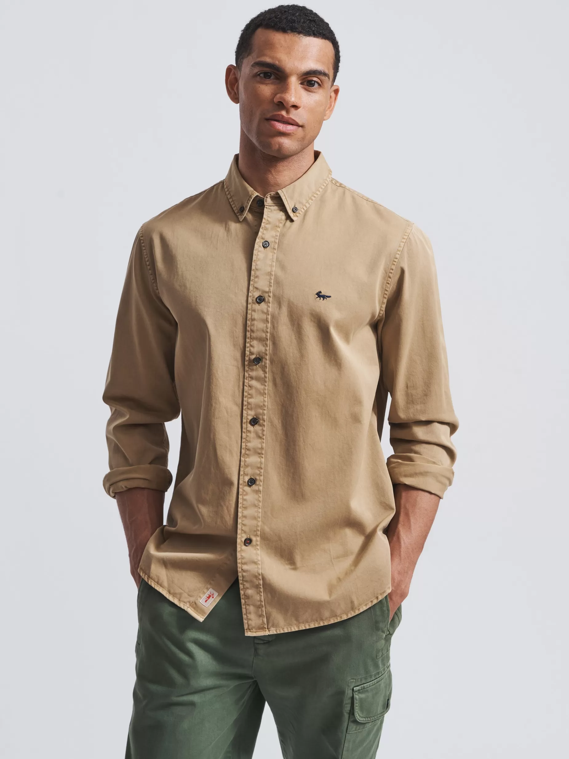 Best Sale Aubin Hessle Shirt Sand