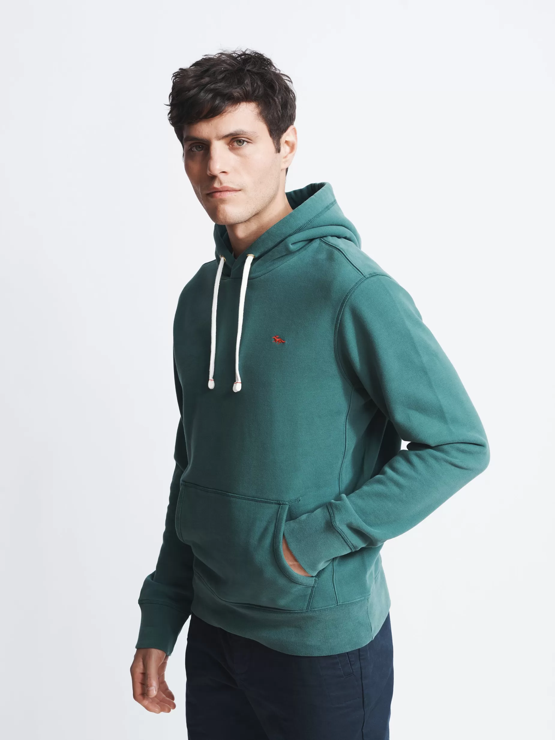 Best Aubin Humber Overhead Hoody Bottle Green