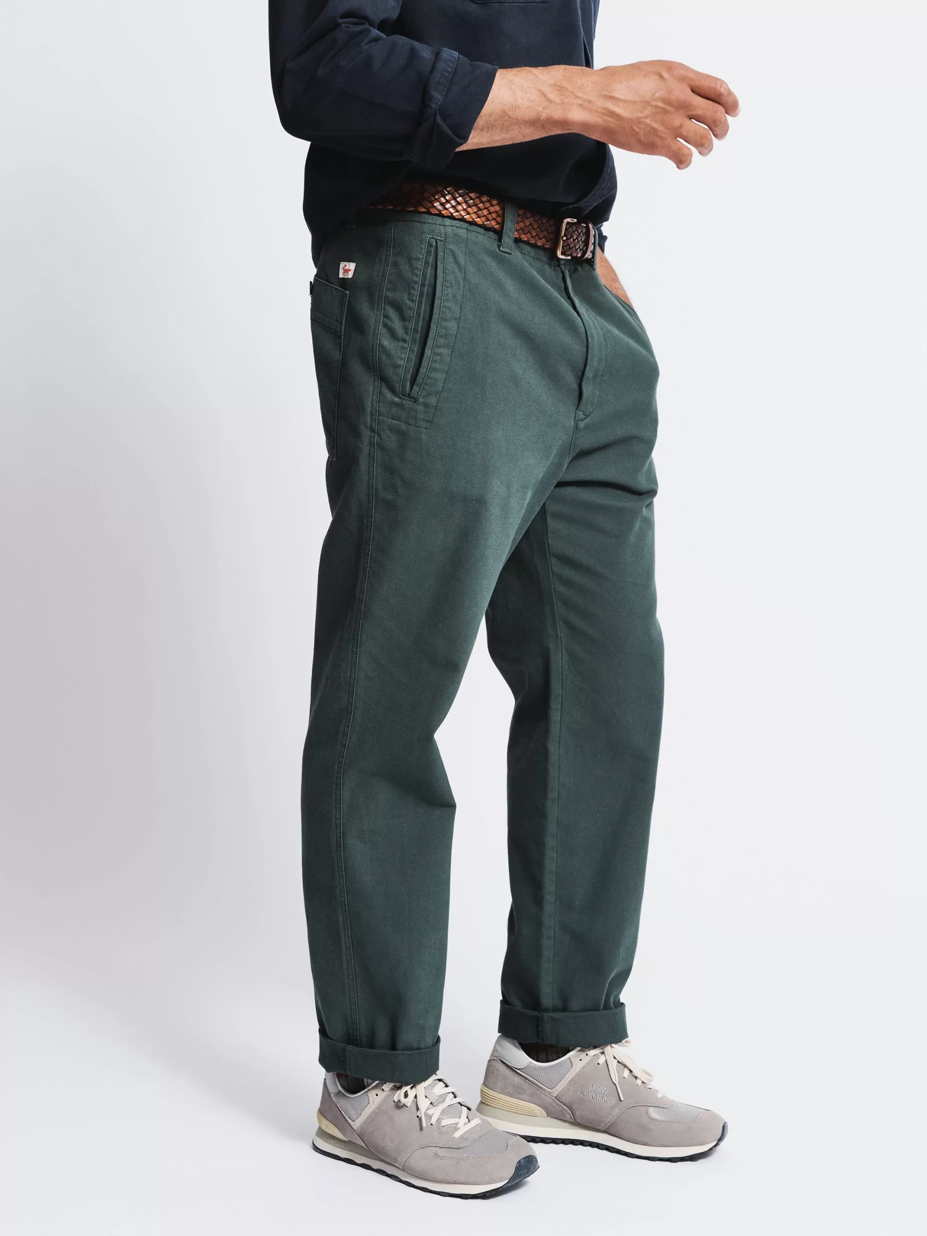 Shop Aubin Nettleton Trouser Dark Green