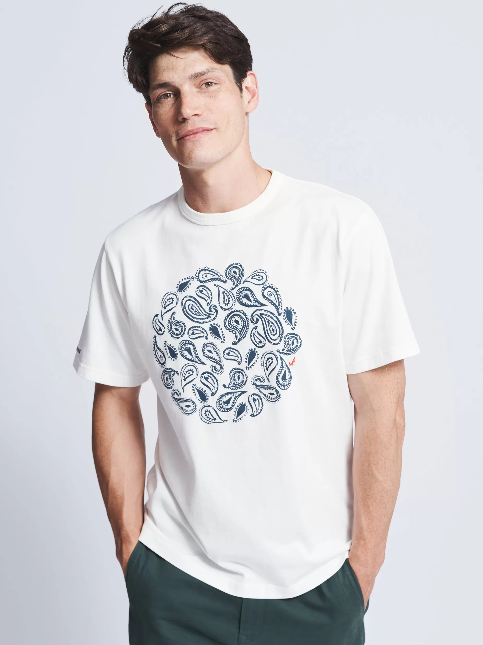 Online Aubin Newburgh Relaxed Tee Paisley Stamp