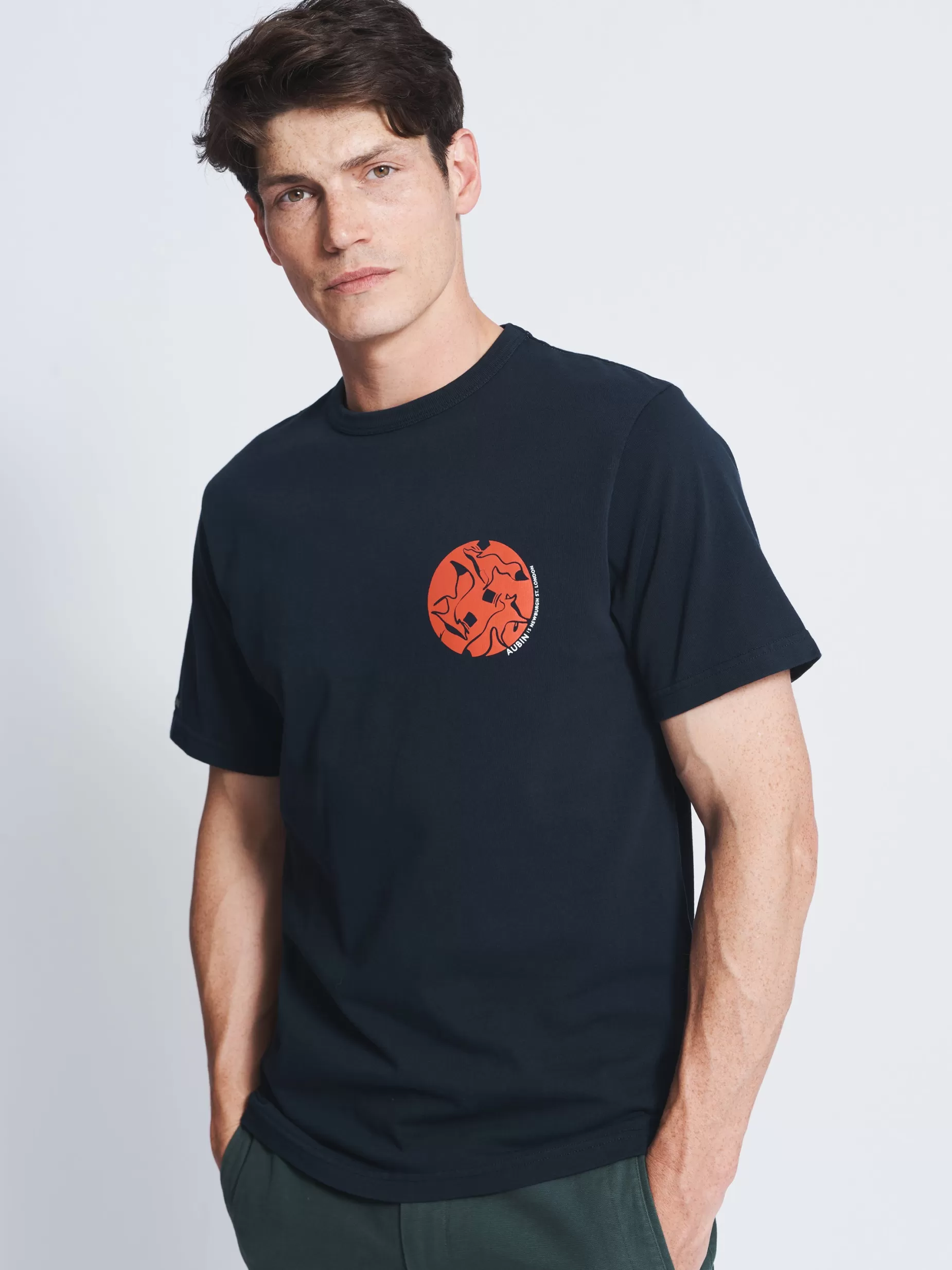 Store Aubin Newburgh Relaxed Tee Fox Circle