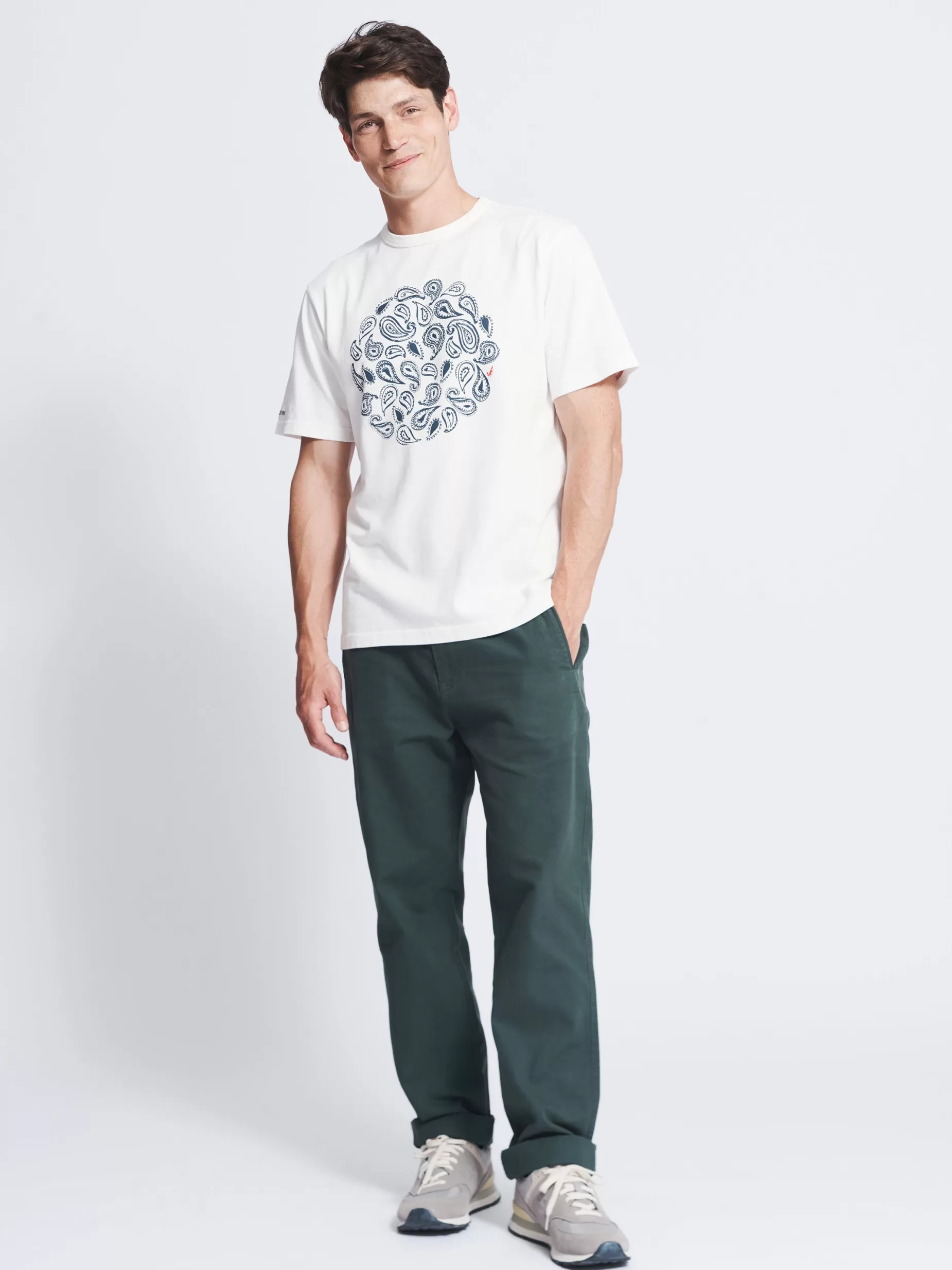 Online Aubin Newburgh Relaxed Tee Paisley Stamp