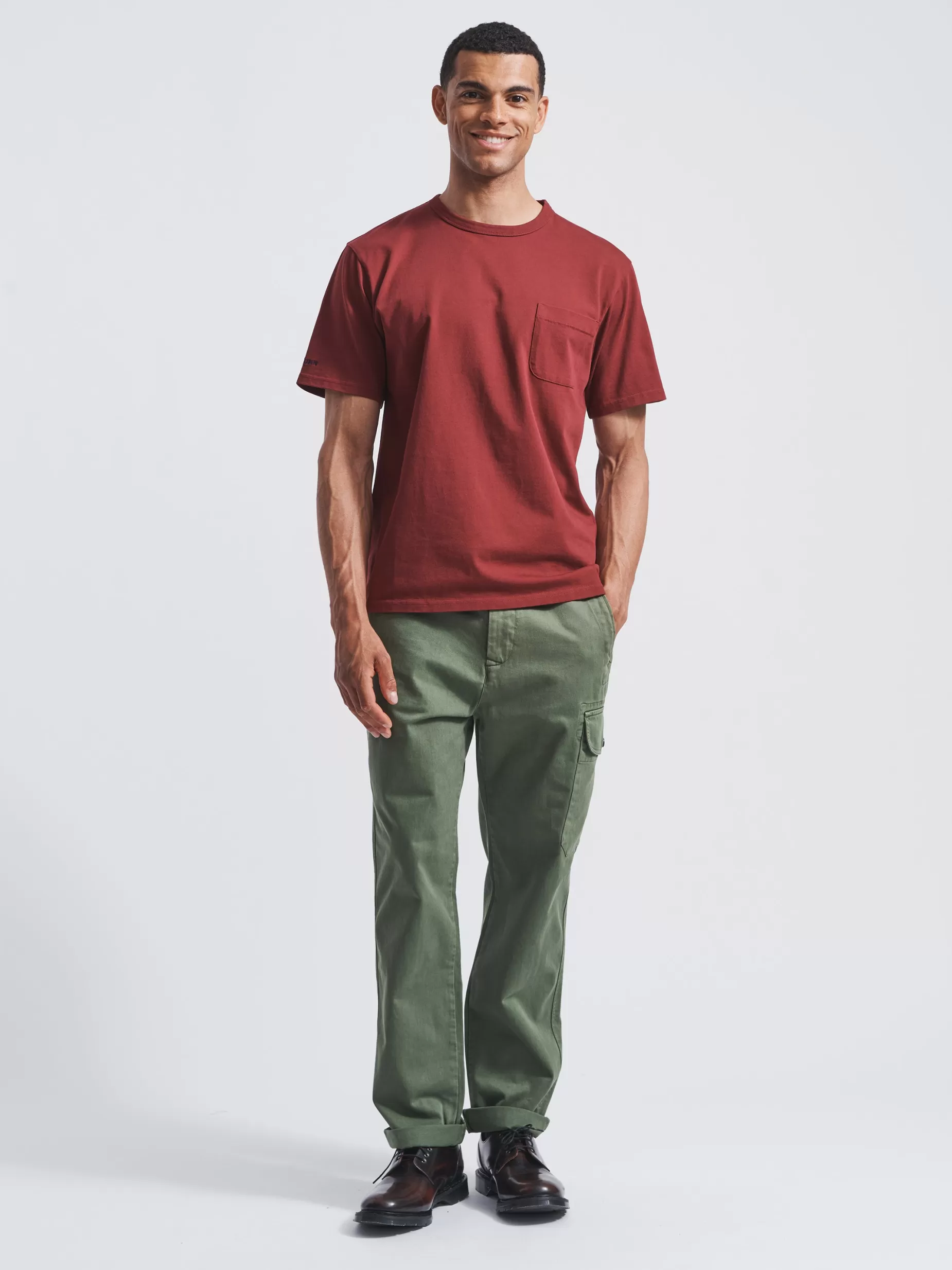 Cheap Aubin Newburgh Relaxed Tee Bordeaux