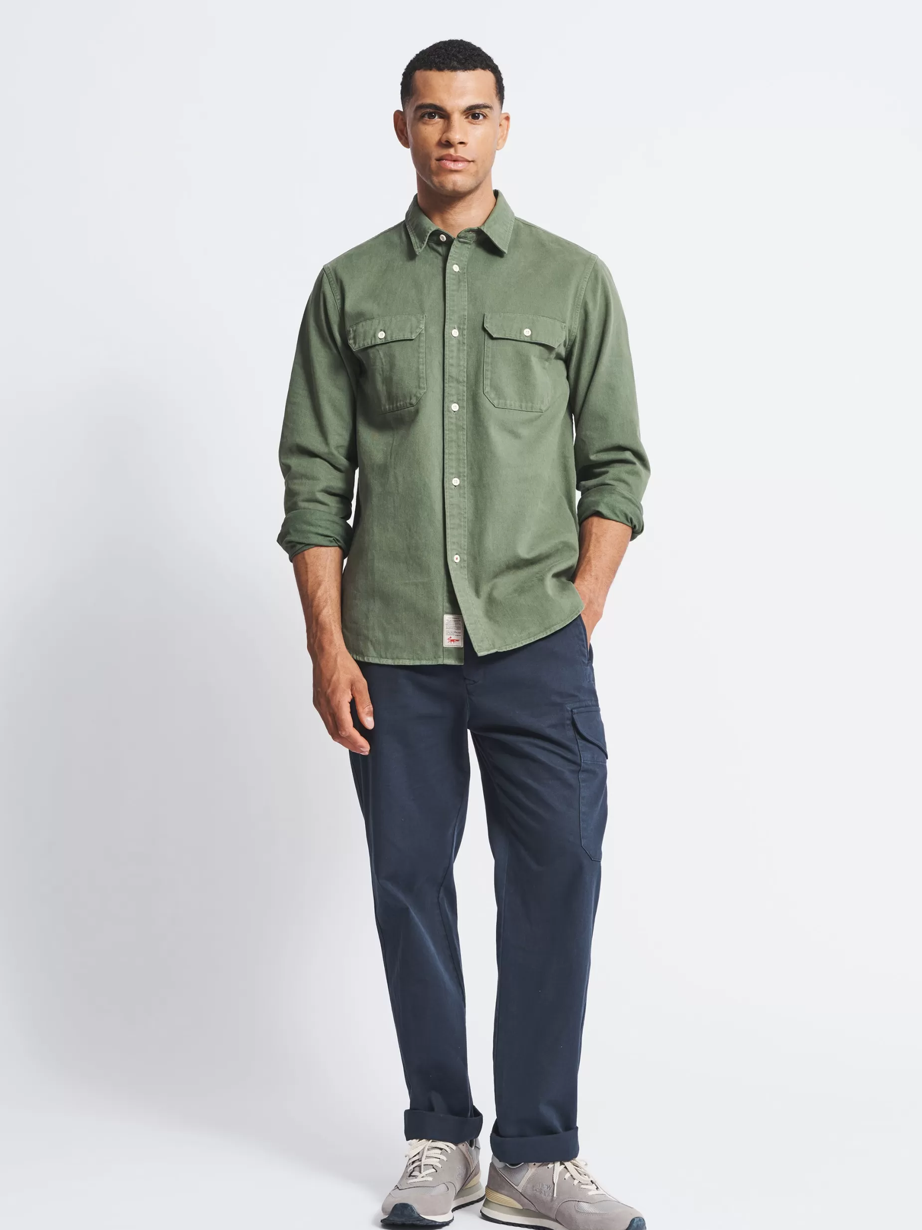 Discount Aubin Normanby Shirt Dk Khaki