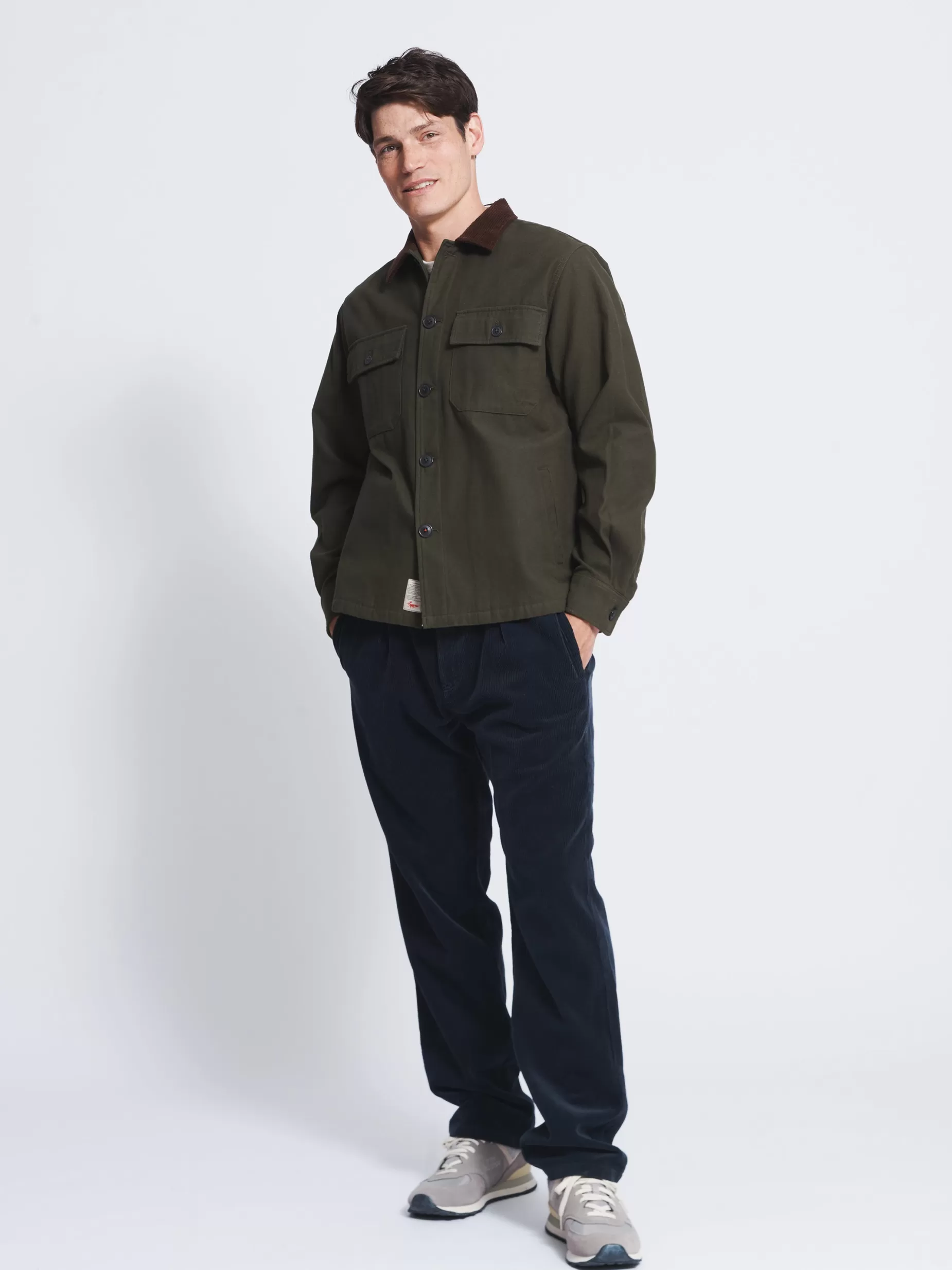 Cheap Aubin Norton Overshirt Khaki