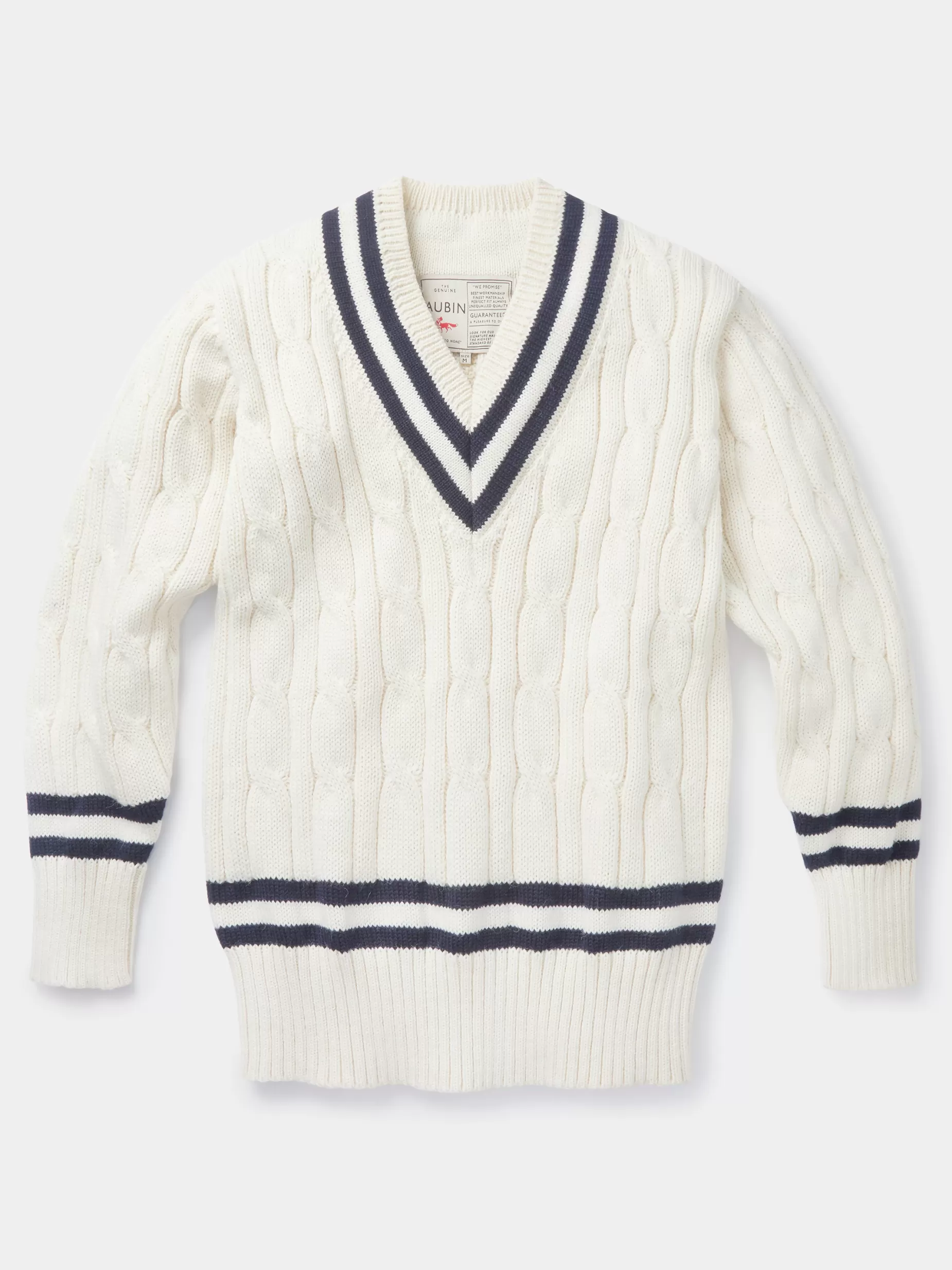 Flash Sale Aubin Oval Cricket Jumper Cream