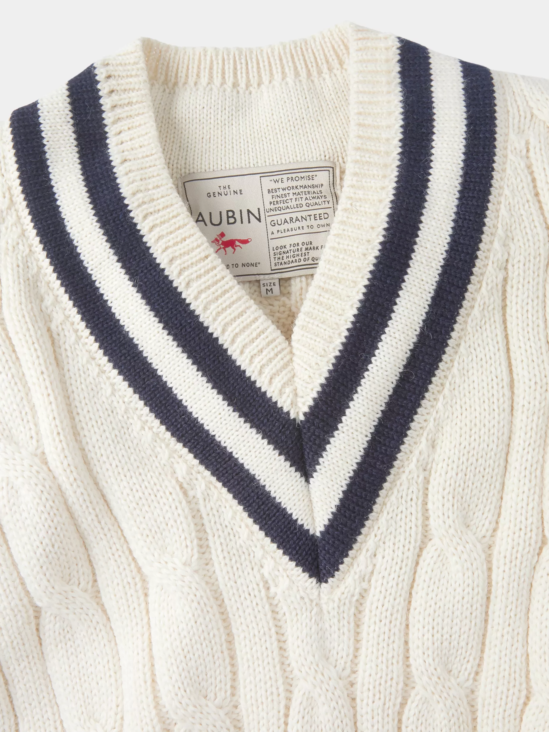 Flash Sale Aubin Oval Cricket Jumper Cream