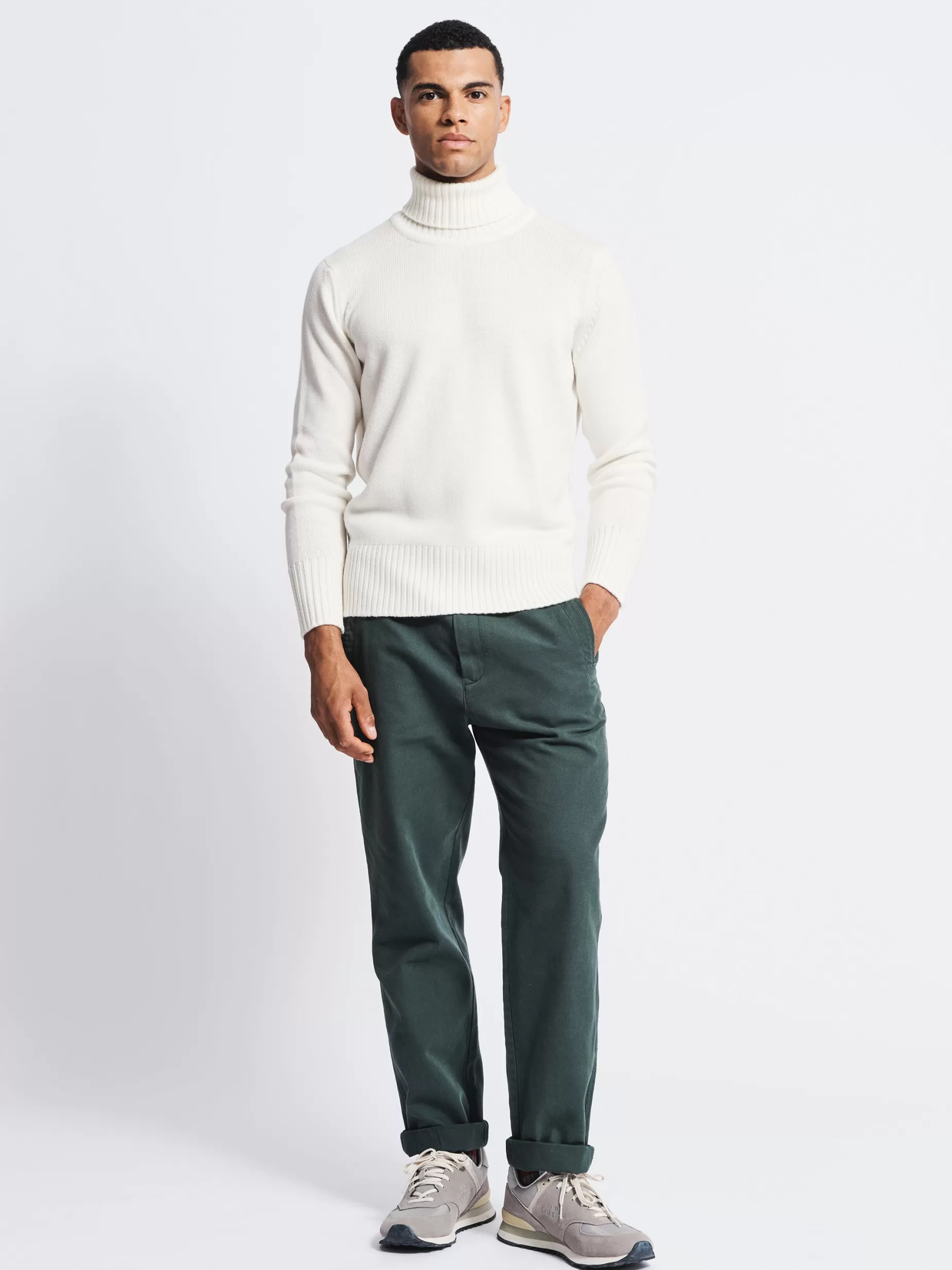 Discount Aubin Portloe Submariner Jumper Cream