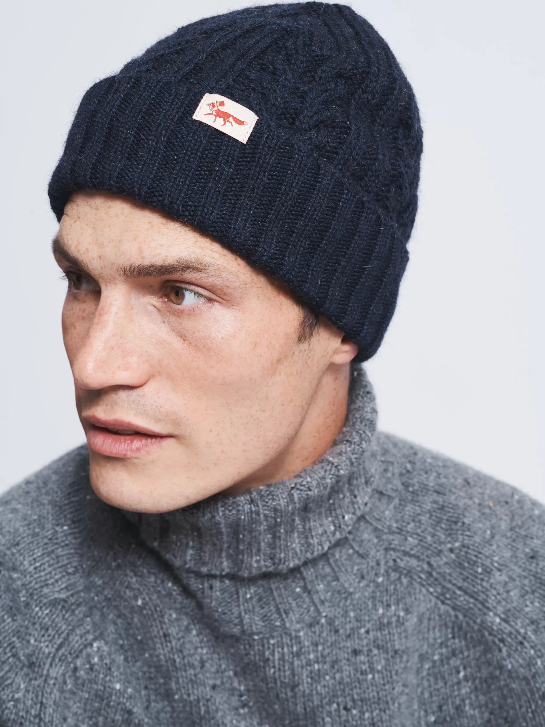 Online Aubin Shere Cable Hat Indigo