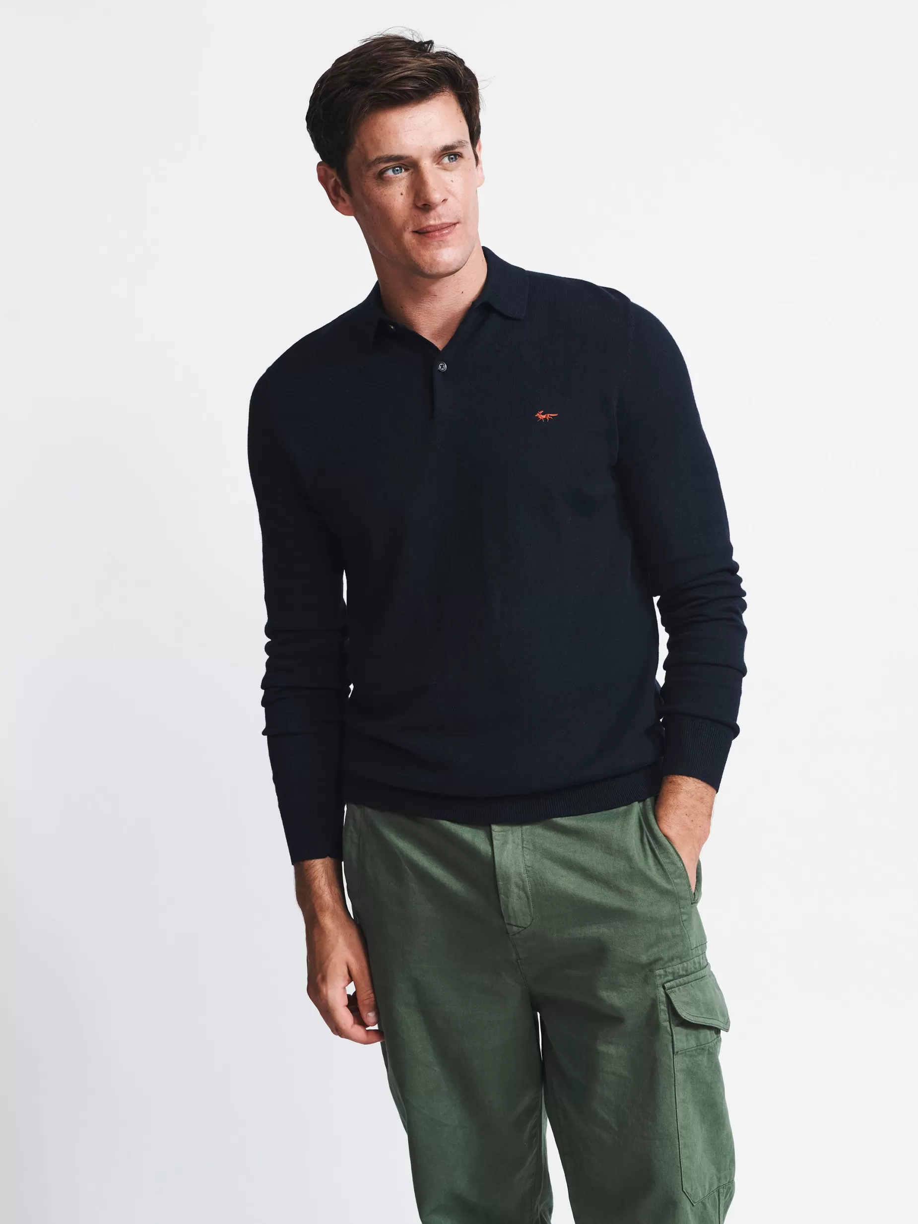 Fashion Aubin Thorne Polo Navy