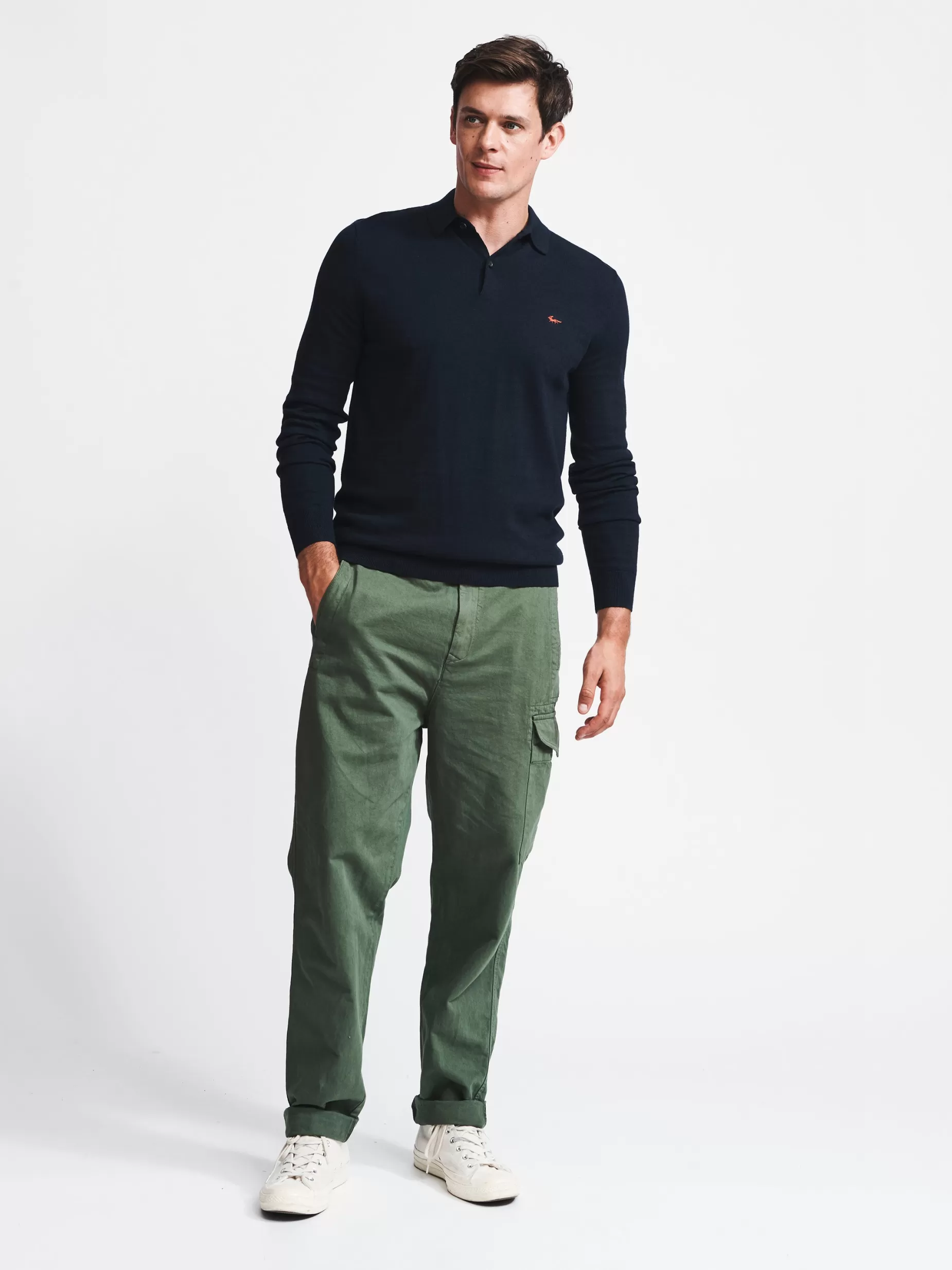 Fashion Aubin Thorne Polo Navy