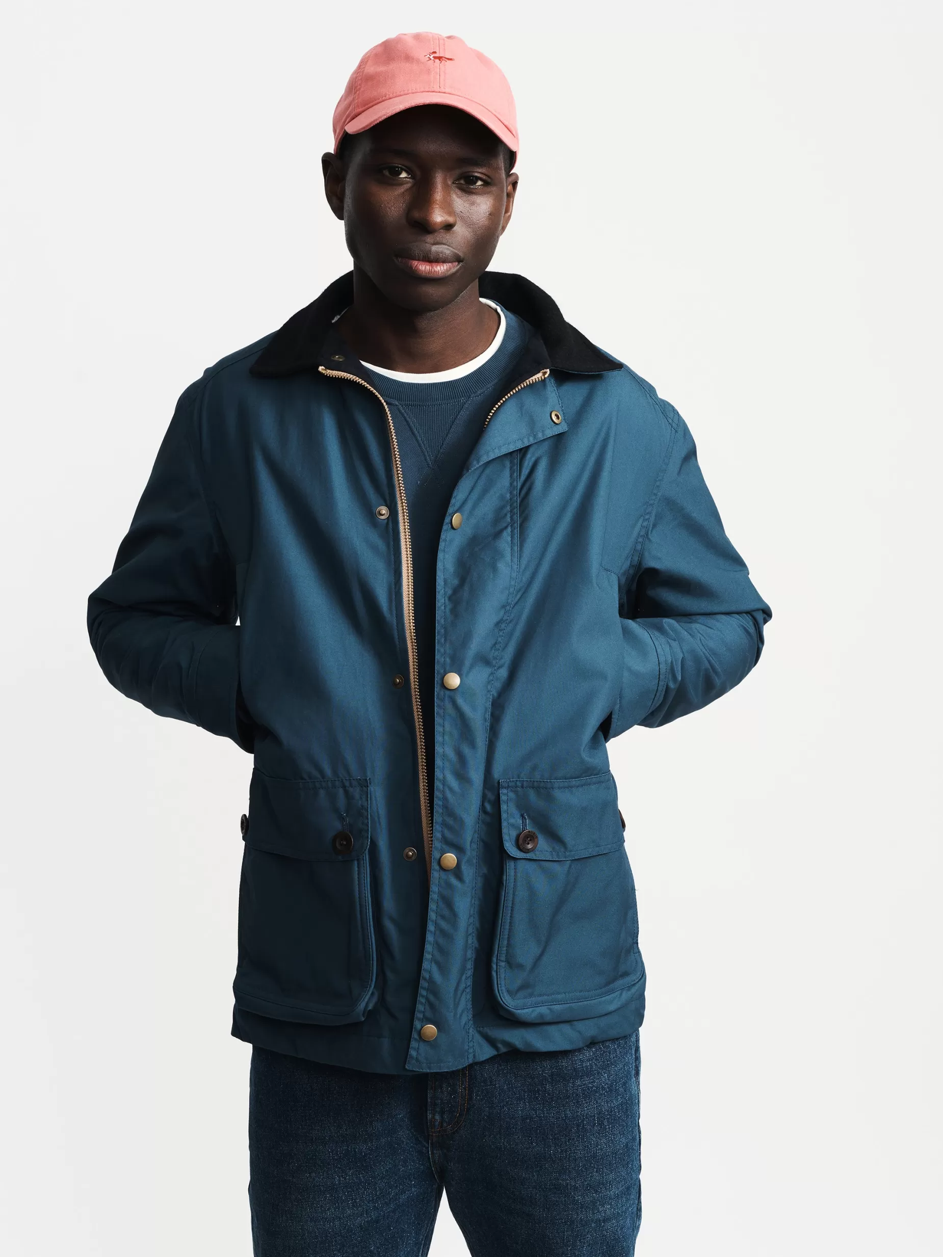 Best Aubin Union Wax Jacket Blue