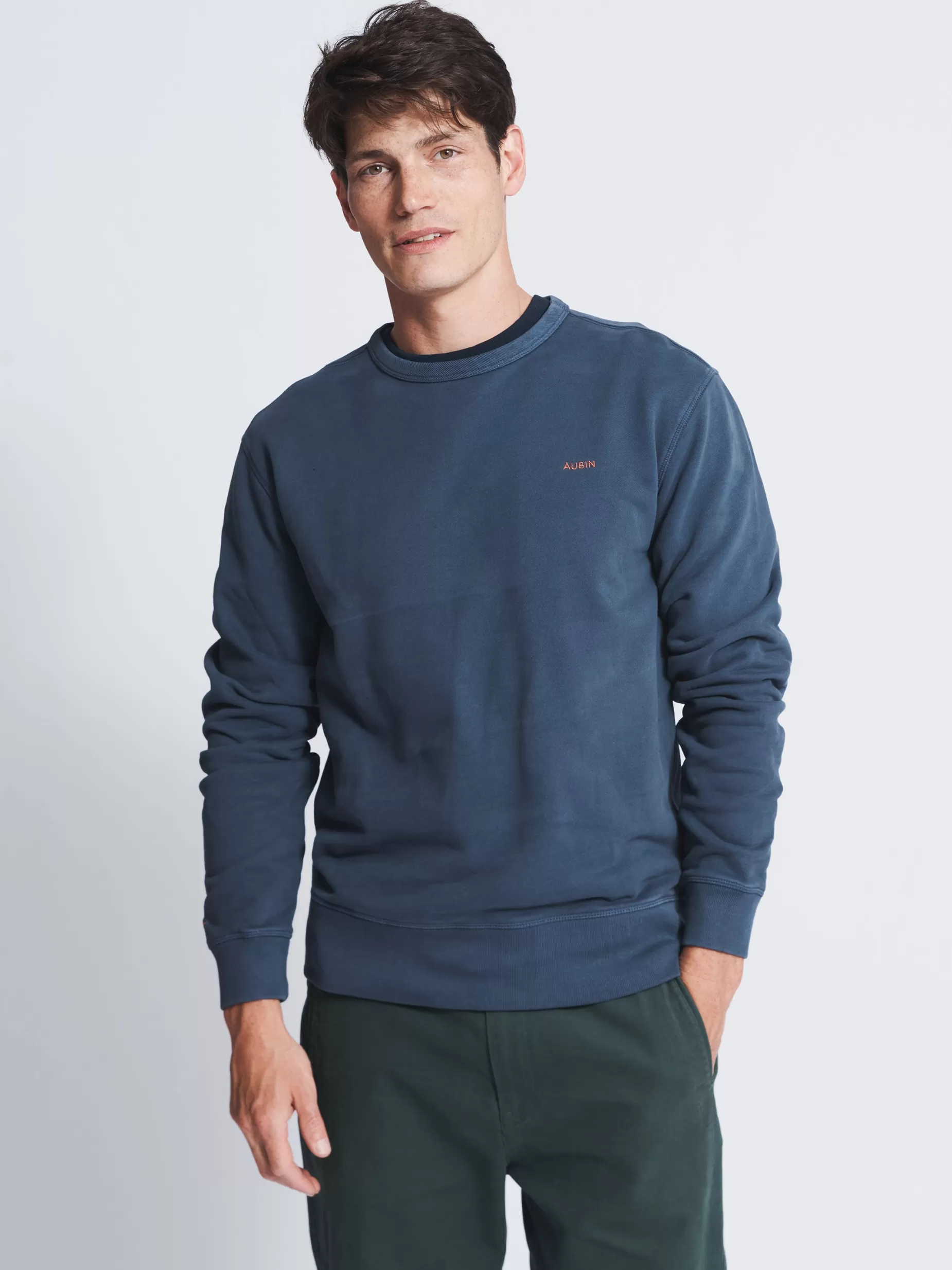 Hot Aubin Vestry Relaxed Crew Neck Navy