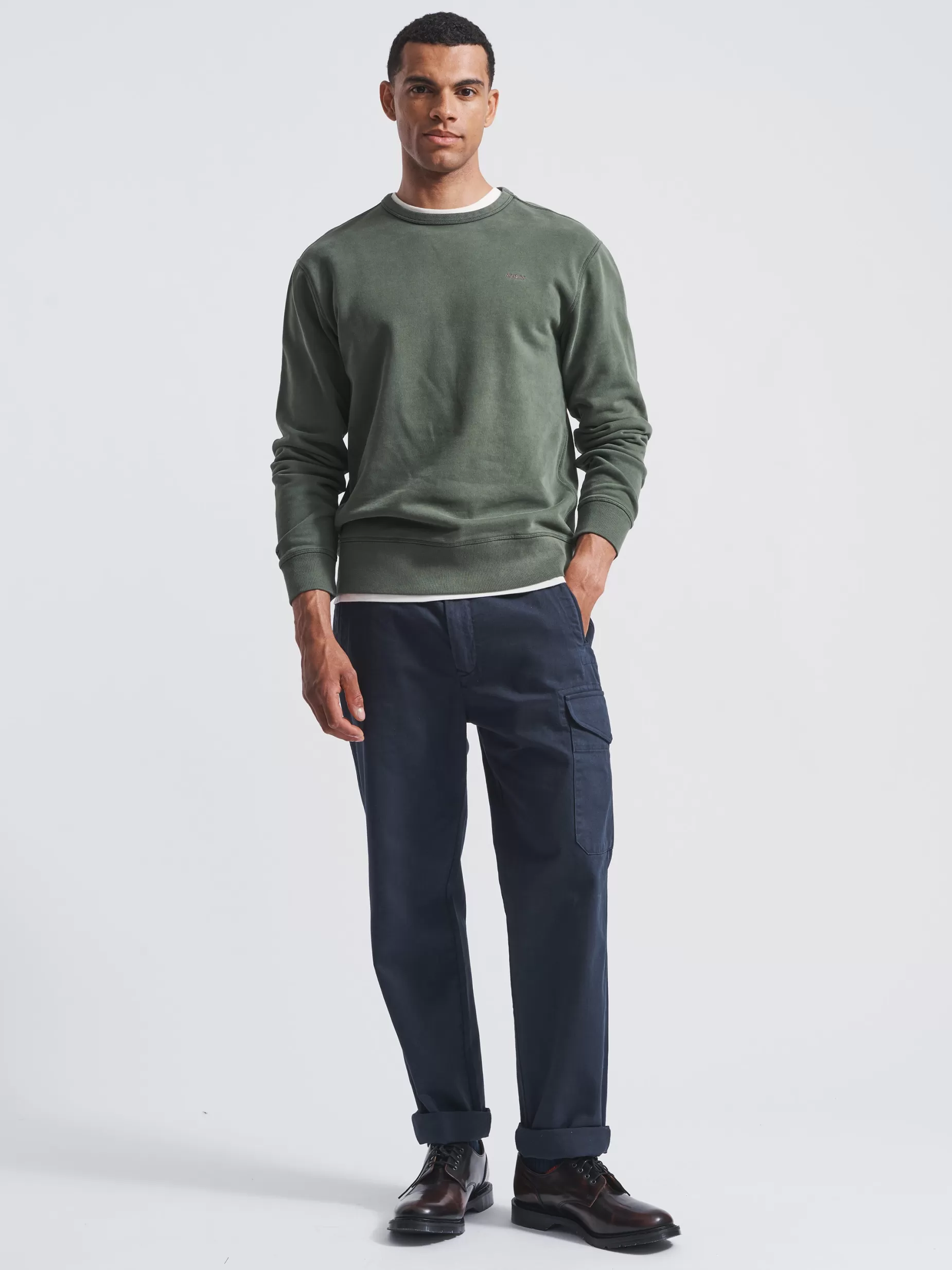 Flash Sale Aubin Vestry Relaxed Crew Neck Khaki