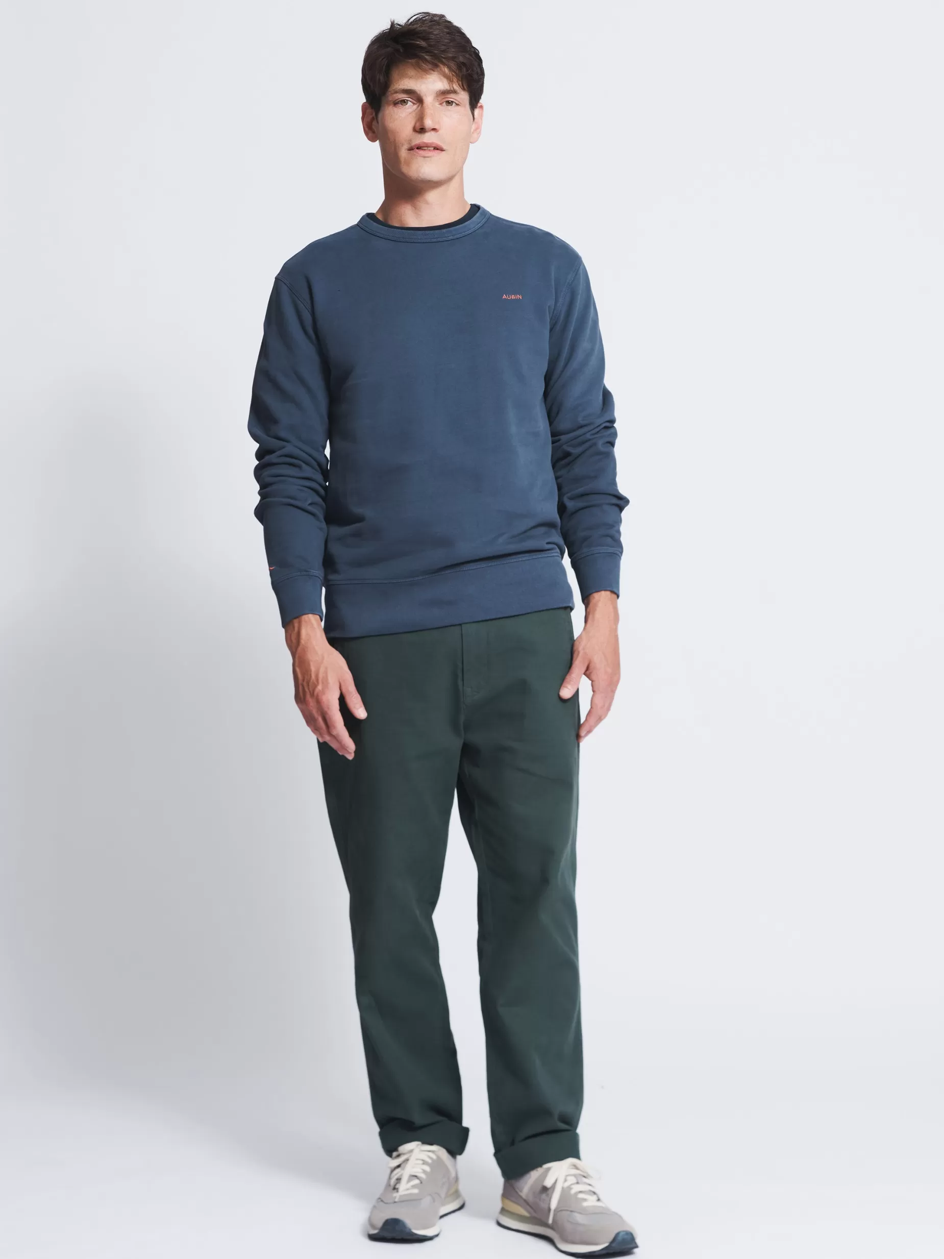 Hot Aubin Vestry Relaxed Crew Neck Navy