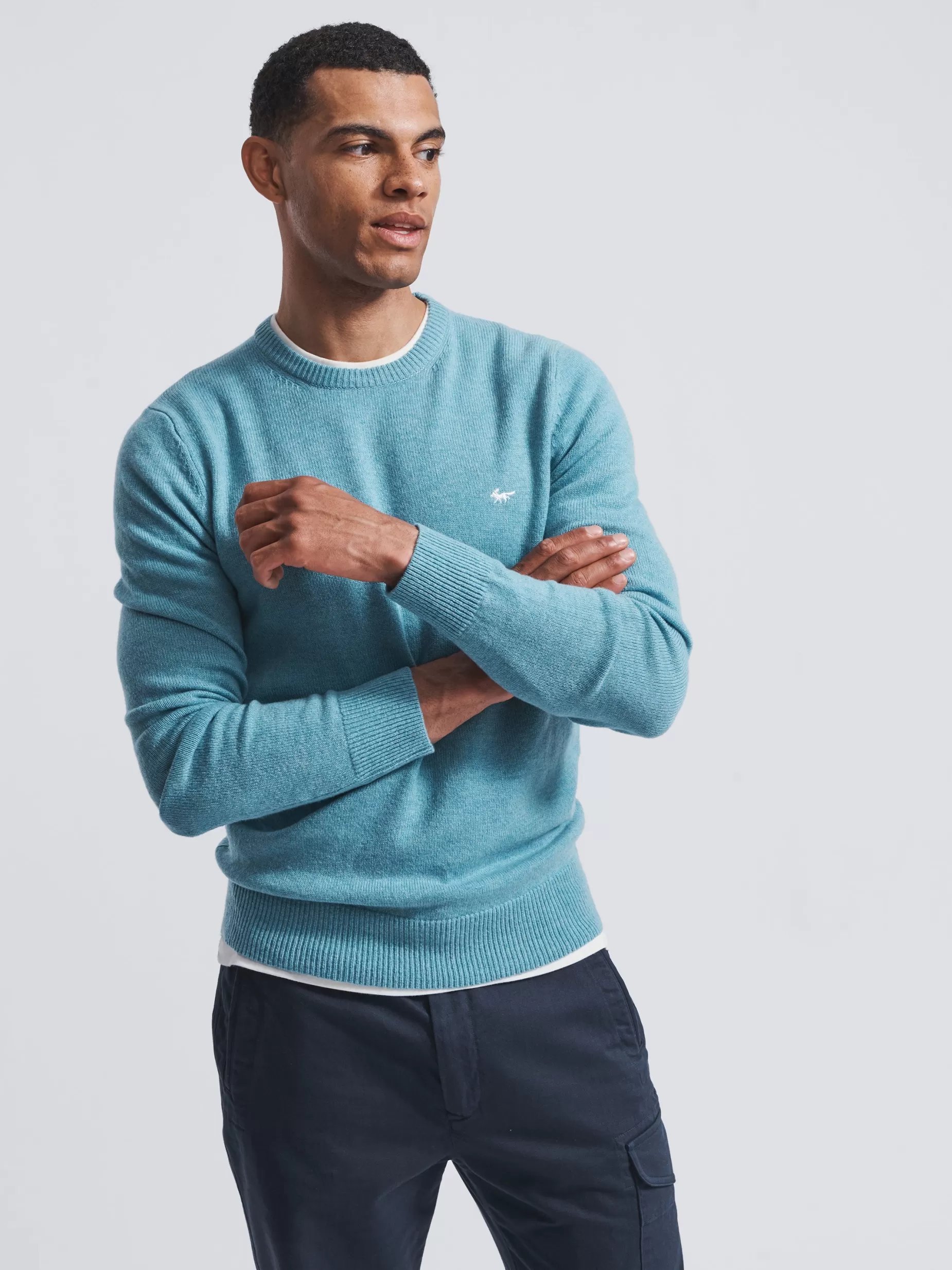 Shop Aubin Westbourne Crew Sky Blue